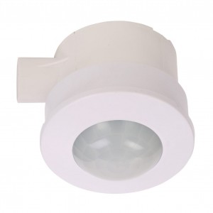 Forum Lighting ZN-31805-WHT Thea White Round Conduit Mount Single Channel 360° | 8m PIR Detector With Adjustable Lux Level Sensing & 10sec-30min Delay