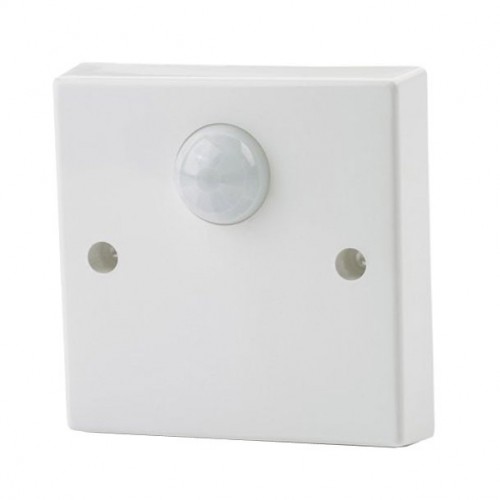 CP Electronics SPIR-F Green-I  White Single Channel 120° | 9m PIR Detector With Lux Level Sensing & 10sec - 60min Delay - Requires 1 Gang Mounting Box