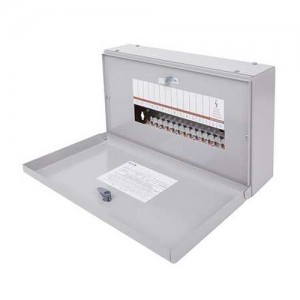 Eaton EAM13 Memshield3 Grey Metal 13 Way Single Phase SPN Type A Distribution Board - Requires Incomer IP3X 125A