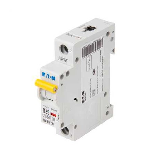 Eaton EMBH125 Memshield3 1 Module Single Pole Type B Miniature Circuit Breaker MCB 25A 10kA/15kA