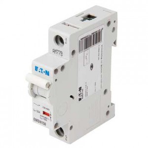Eaton EMDH150 Memshield3 1 Module Single Pole Type D Miniature Circuit Breaker MCB 50A 10kA/15kA