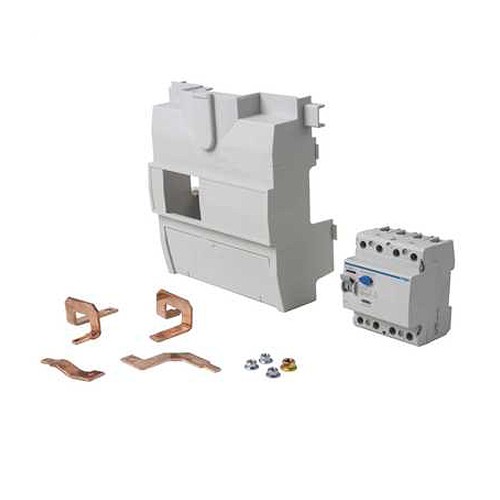 Hager JK11004RL Invicta3 4 Module Four Pole RCD Incomer Kit - Fits Within Distribution Board 100A 300mA