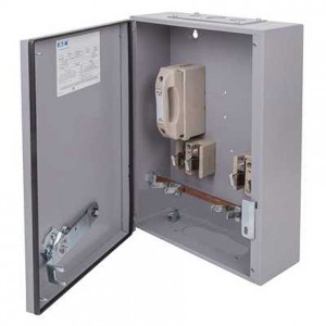 Eaton 100KXSC2F Exel2 Grey Metal Three Phase SPSN Switch Fuse 100A 415V Height: 503mm | Width: 367mm | Depth: 167mm