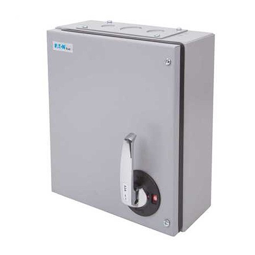 Eaton 60KXTNC2F Exel2 Grey Metal Three Phase TPN Switch Fuse 63A 415V Height: 351mm | Width: 310mm | Depth: 129mm