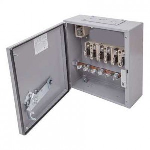 Eaton 100AXTN2 Exel2 Grey Metal Three Phase TPN Switch Disconnector 100A 415V Height: 329mm | Width: 367mm | Depth: 167mm