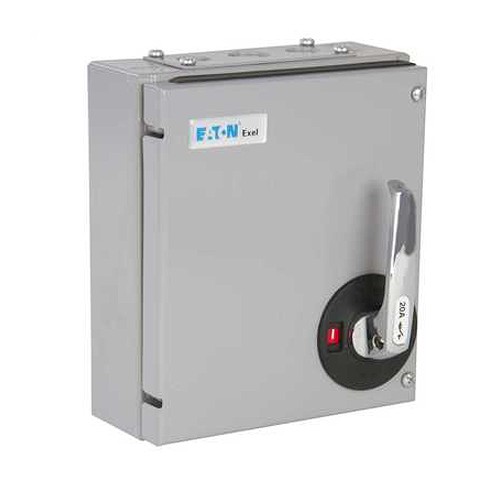 Eaton 15KXDC2F Exel2 Grey Metal Three Phase DP Switch Fuse 20A 415V Height: 219mm | Width: 193mm | Depth: 92mm Eaton 15KXDC2F Exel2 Grey Metal Three Phase DP Switch Fuse 20A 415V Height: 219mm | Width: 193mm | Depth: 92mm