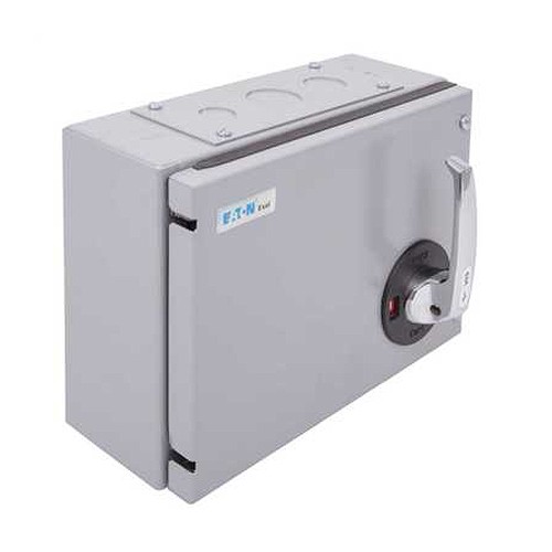 Eaton 60AXD2 Exel2 Grey Metal Three Phase DP Switch Disconnector 63A 415V Height: 230mm | Width: 310mm | Depth: 129mm