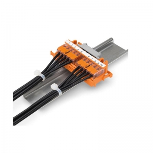 Wago 221-510 221-Series Orange Mounting Carrier For 221-612, 221-613 and 221-615 Connectors (6mm² Versions) (Pack Size 50)