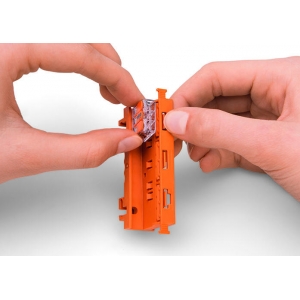 Wago 221-510 221-Series Orange Mounting Carrier For 221-612, 221-613 and 221-615 Connectors (6mm² Versions) (Pack Size 50)