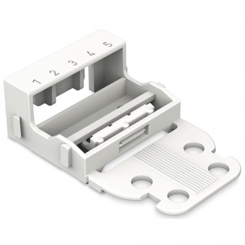 Wago 221-505 221-Series White Screw Mounting Carrier For 221-415 and 221-615 3 Pole Connectors (Pack Size 50)