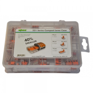 Wago 60281155 Installation Box With 85 Assorted 221 Series Connectors & Plastic Carry Case