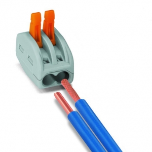 Wago 222-412  Grey 2 Conductor c/w Levers Connector  32A 400V 4kV 4mm
