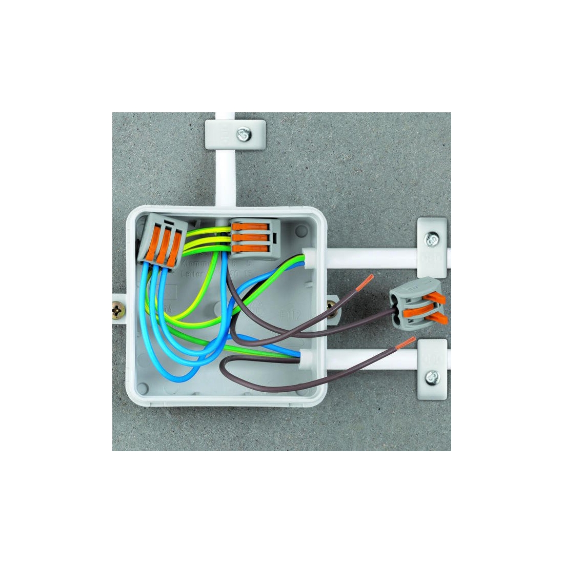 Wago 222-415 Grey 5 Pole Compact Lever Operated Connector With CAGE ...