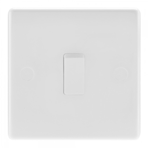 BG Electrical 811 Nexus White Moulded 1 Gang 1 Way Plateswitch 10Ax