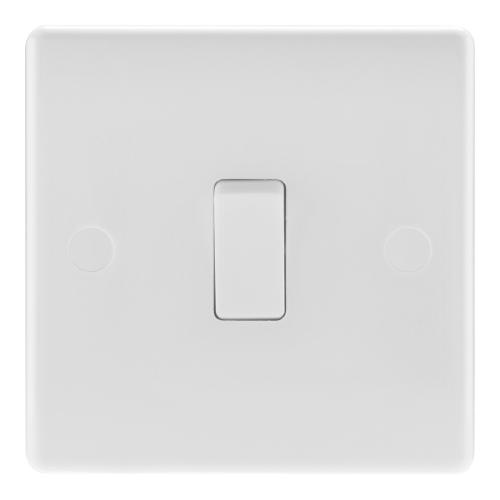 BG Electrical 812 Nexus White Moulded 1 Gang 2 Way Plateswitch 10Ax