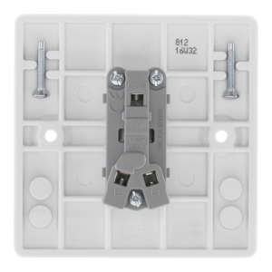 BG Electrical 812 Nexus White Moulded 1 Gang 2 Way Plateswitch 10Ax