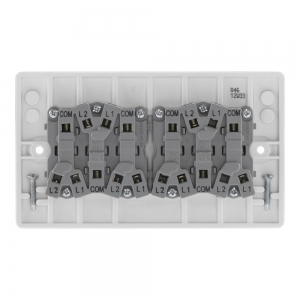 BG Electrical 846 Nexus White Moulded 6 Gang 2 Way Plateswitch 10Ax