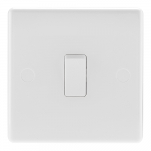 BG Electrical 813 Nexus White Moulded 1 Gang Intermediate Plateswitch 10Ax