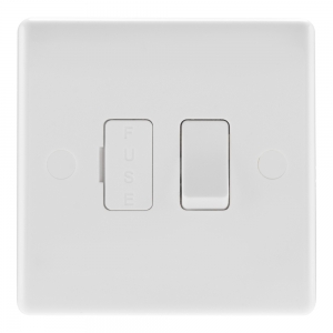BG Electrical 850 Nexus White Moulded Double Pole Switched Fused Connection Unit 13A