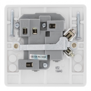 BG Electrical 852 Nexus White Moulded Double Pole Switched Fused Connection Unit With Neon 13A