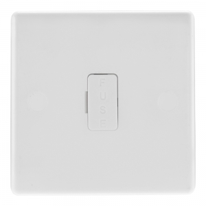 BG Electrical 855 Nexus White Moulded Unswitched Fused Connection Unit With Flex Outlet 13A