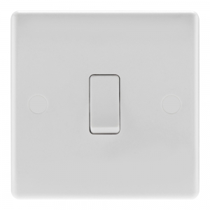 BG Electrical 832 Nexus White Moulded DP Control Switch With Flex Outlet 20A