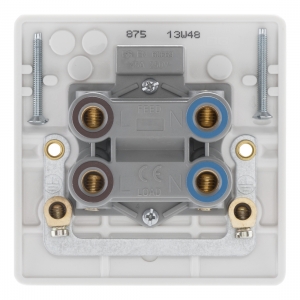 BG Electrical 875 Nexus White Moulded DP Control Switch On 1 Gang Plate 45A