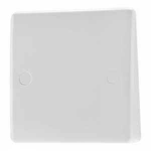 BG Electrical 858 Nexus White Moulded Flex Outlet Plate With Bottom Entry 25A