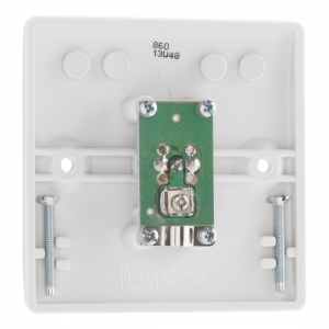BG Electrical 860 Nexus White Moulded Single Non-Isolated Co-Axial TV Socket