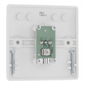 BG Electrical 862 Nexus White Moulded Single Isolated Co-Axial TV Socket
