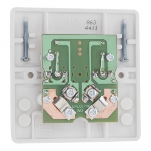 BG Electrical 863 Nexus White Moulded Twin Isolated Co-Axial TV Socket