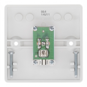 BG Electrical 864 Nexus White Moulded Single F Type Satellite Socket
