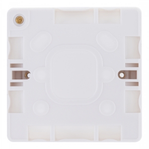 BG Electrical 891 Nexus White Moulded 1 Gang Surface Mounting Box Depth: 32mm