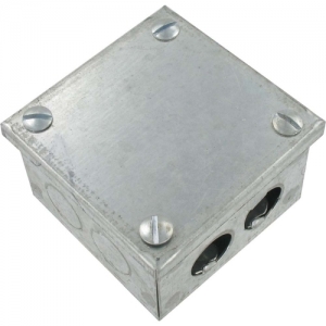 AVAB664GK Pre-Galvanised Adaptable Box With Knockouts Height: 150mm | Width: 150mm | Depth: 100mm