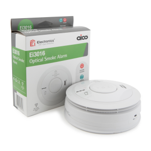 Aico EI3016 Ei Professional  Optical Mains Smoke Alarm 10Yr Lithium Back-up Easi-fit Base