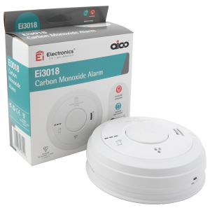 Aico EI3018 Ei Professional  Mains Carbon Monoxide Alarm 10Yr Lithium Back-up Easi-fit Base