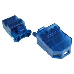 Scolmore CT101C Flow Blue 3 Pole Fast-Fit Push-In Cord Grip Connector 20A 240V