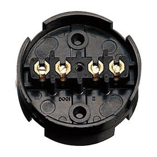 BG Electrical 604 Brown 4 Terminal Selective Entry Junction Box 20A DiaØ: 80mm / 3¼ Inches