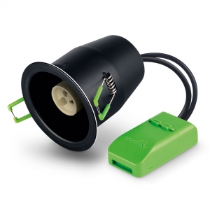 JCC Lighting JC010023/NB Fireguard® Next Generation Round Adjustable Twist & Lock GU10 Fire-Rated Downlight Can Only - Requires Bezel & LED Lamp IP20 7W GU10 240V Dia Ø: 87mm | Recess Depth: 108.7mm | Cut-Out: 74mm