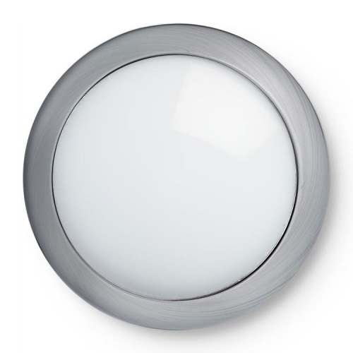 JCC Lighting JC070190 RadiaLED Rapid Satin Chrome Polycarbonate Trim Ring For JC070065 / JC070066 8W RadiaLED Rapid Bulkheads