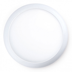 JCC Lighting JC070095 RadiaLED Rapid All Polycarbonate Quick-Fit Round LED Bulkhead With White Trim Ring, Opal Diffuser & Neutral White 4000K LEDs IP65 24W 2160Lm 240V Dia Ø: 340mm | Proj: 99mm