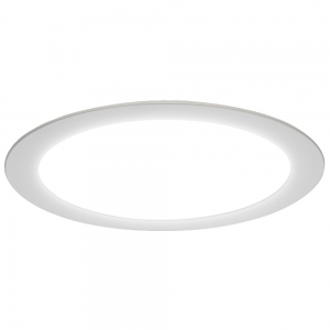 Luceco ELP22W18L30 Luxpanel Eco Circular White Non-Dimmable LED Low Profile Downlight With Warm White 3000K LEDs & Opal TP(b) Diffuser IP20 18W
