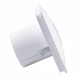 Xpelair DX100PS 93027AW Simply Silent White Square 2 Speed Axial Fan With Pullcord & Wall-Fitting Kit IPX4 240V