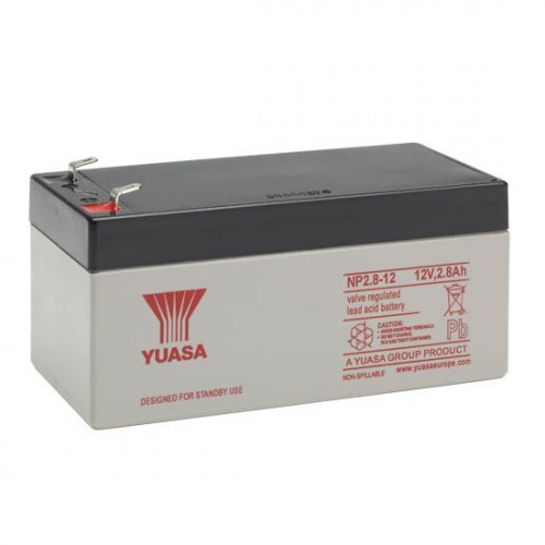 Yuasa NP2.8-12 Re-Chargeable Lead Acid Battery For Fire Alarm Panels