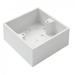 Danlers PABO White Square Mounting Box For Plug-In Square PIR Presence Detectors Length: 87mm | Width: 87mm | Depth: 28mm