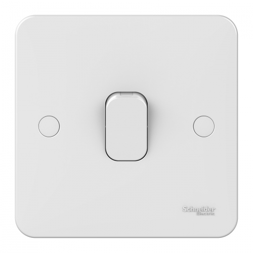 Schneider Electric GGBL1014 Lisse White Moulded 1 Gang Intermediate Plateswitch 10AX