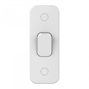 Schneider Electric GGBL1012A Lisse White Moulded 1 Gang 2 Way Architrave Plateswitch 10AX