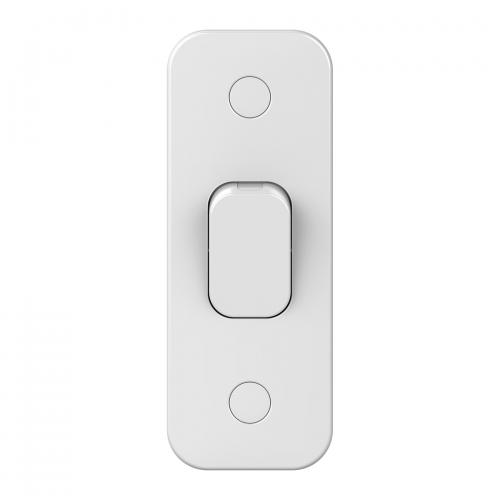 Schneider Electric GGBL1012A Lisse White Moulded 1 Gang 2 Way Architrave Plateswitch 10AX