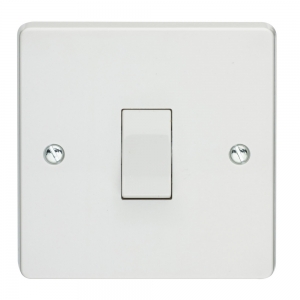 Crabtree 4070 Capital White Moulded 1 Gang 1 Way Plateswitch 10Ax