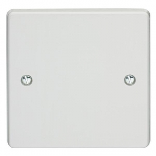 Crabtree 4001 Capital White Moulded 1 Gang Blank Plate